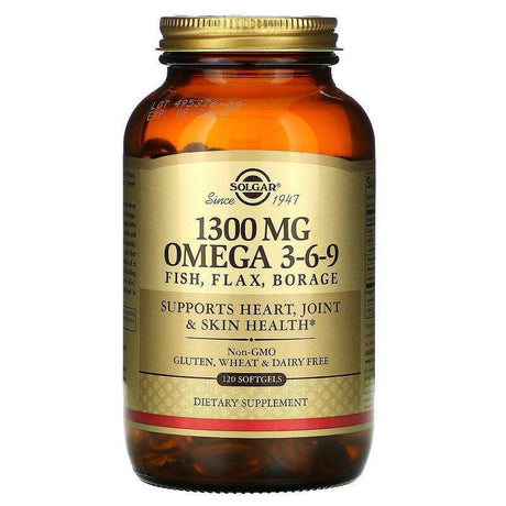 Solgar, Omega 3-6-9, 1,300 mg, 120 Softgels - Supply Center USA