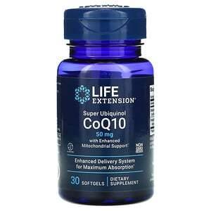 Life Extension, Super Ubiquinol CoQ10 with Enhanced Mitochondrial Support, 50 mg, 30 Softgels - Supply Center USA