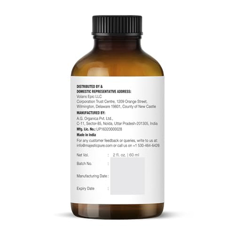 Majestic Pure Lavender Essential Oil with Glass Dropper | 100% Pure and Natural Lavender Oil | Premium Grade Essential Oils for Diffusers, Skin, Aromatherapy, Massage | 4 Fl Oz
