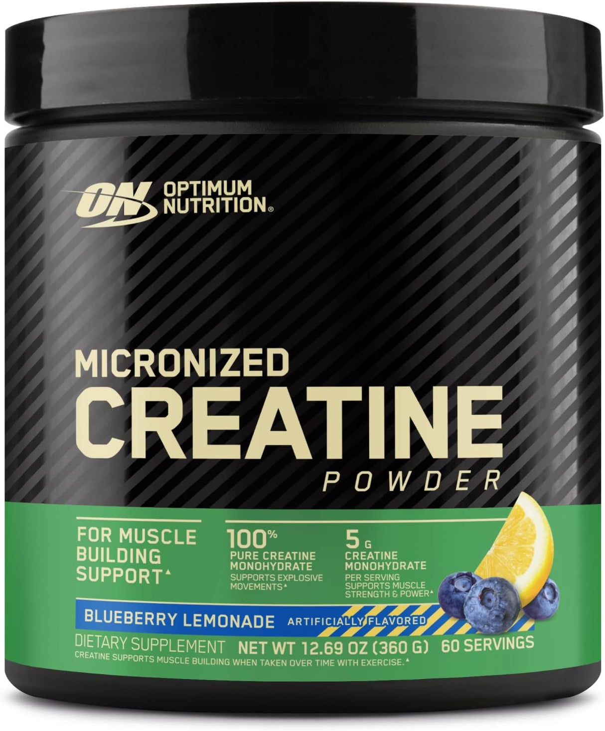 Optimum Nutrition Micronized Creatine Monohydrate Powder, Unflavored, Keto Friendly, 60 Servings (Packaging May Vary)