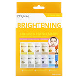 Dermal, Collagen Essence Beauty Masks, Brightening, Assorted, 10 Sheets, 0.81 oz (23 g) Each - Supply Center USA