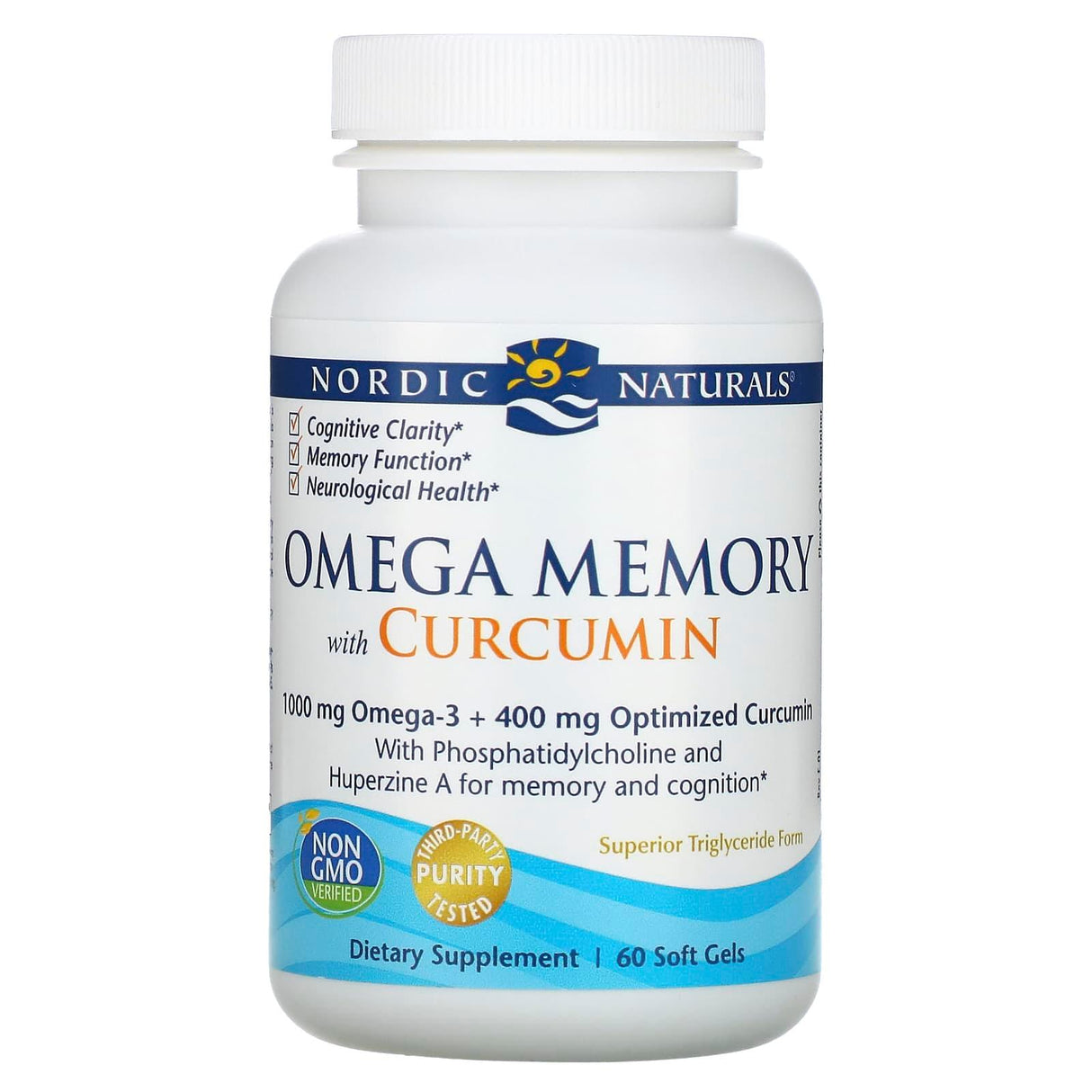 Nordic Naturals, Omega Memory with Curcumin, 500 mg, 60 Soft Gels - Supply Center USA