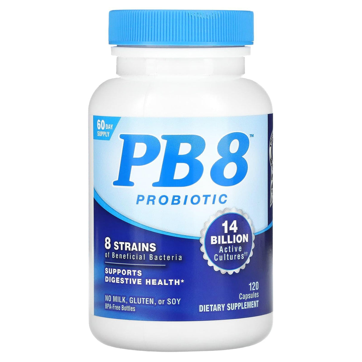 Nutrition Now, PB 8 Probiotic, 14 Billion, 120 Capsules - Supply Center USA