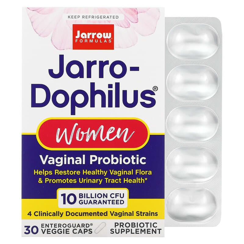 Jarrow Formulas, Jarro-Dophilus, Vaginal Probiotic, Women, 10 Billion, 30 Enteroguard Veggie Caps - Supply Center USA