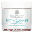 Solumeve, Biotin Gummies, Gelatin Free, Strawberry Flavor, 100 Vegetarian Gummies - Supply Center USA