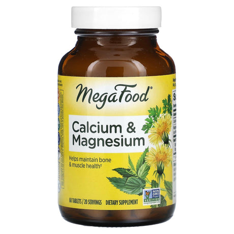 MegaFood, Calcium & Magnesium, 90 Tablets - Supply Center USA