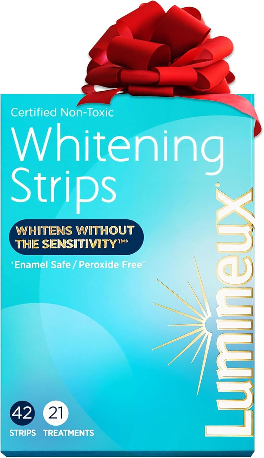 Lumineux Teeth Whitening Strips 7 Treatments - Enamel Safe - Whitening without the Sensitivity - Dentist Formulated & Certified Non-Toxic