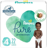 Pampers Pure Protection Diapers - Size 5, One Month Supply (132 Count), Hypoallergenic Premium Disposable Baby Diapers
