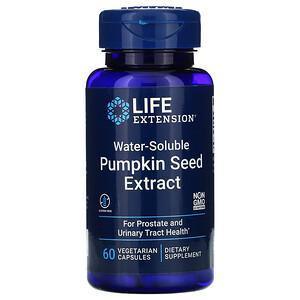 Life Extension, Water-Soluble Pumpkin Seed Extract, 60 Vegetarian Capsules - Supply Center USA