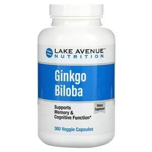 Lake Avenue Nutrition, Ginkgo Biloba, 120 mg, 360 Veggie Capsules - Supply Center USA