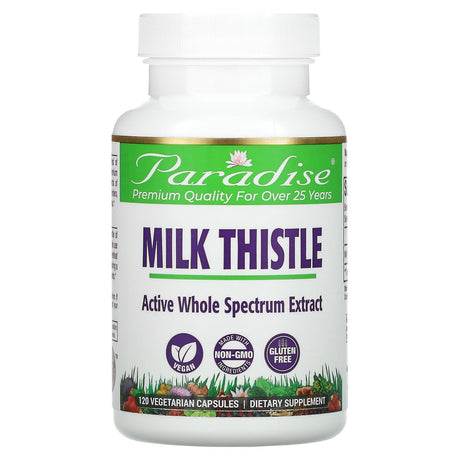 Paradise Herbs, Milk Thistle, 120 Vegetarian Capsules - Supply Center USA