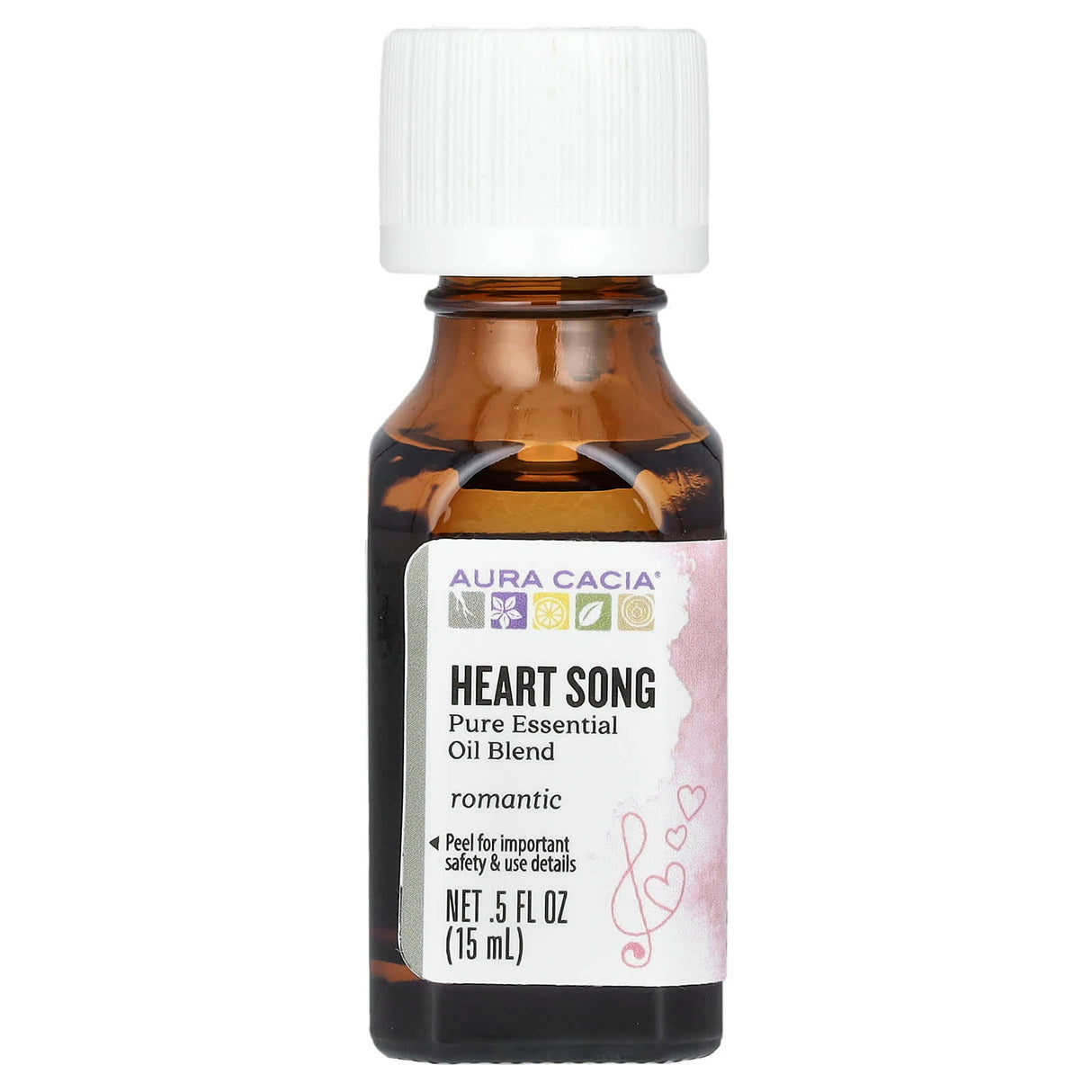 Aura Cacia, 100% Pure Essential Oils, Heart Song, .5 fl oz (15 ml)