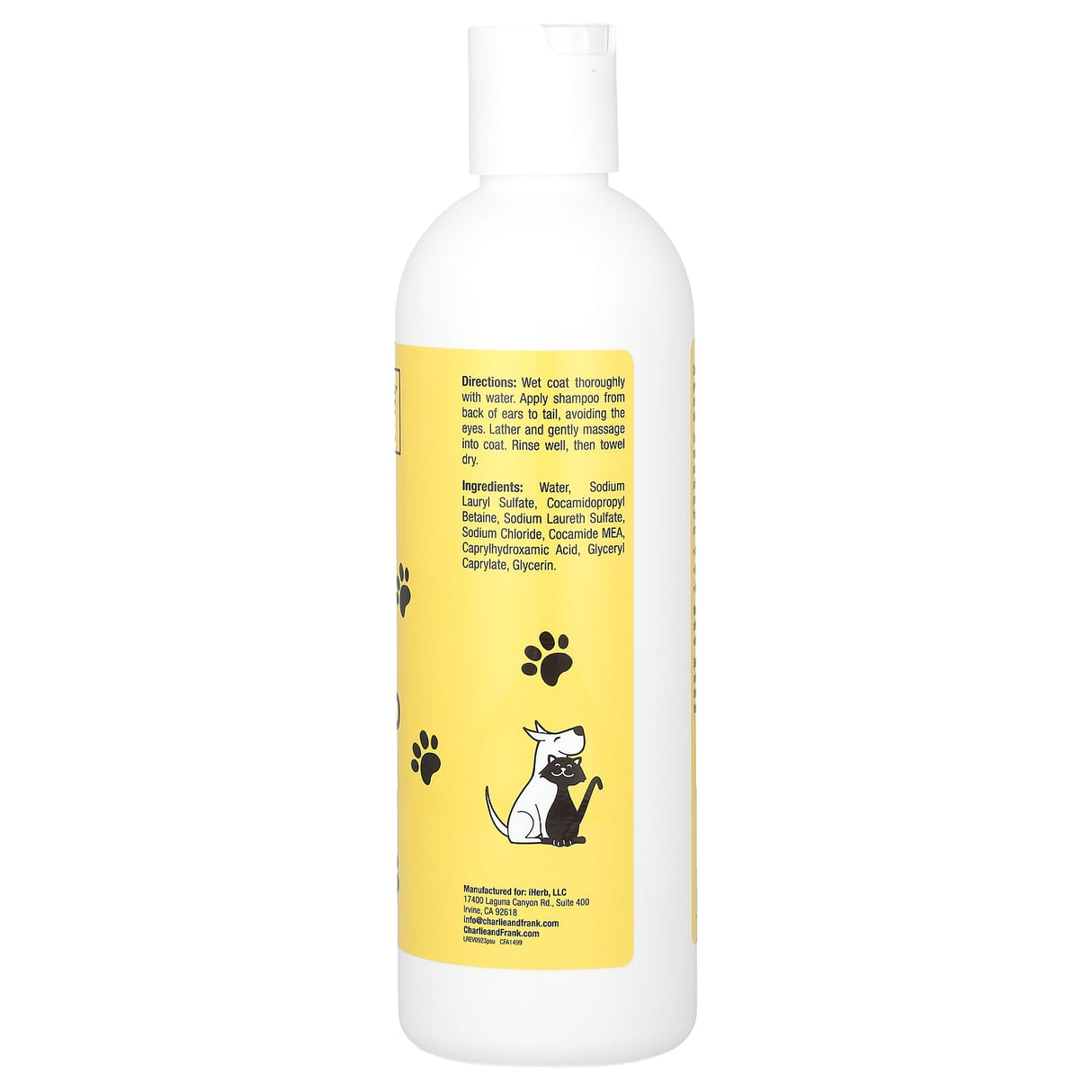 Charlie & Frank, Pet Shampoo, Unscented, 16 fl oz (473 ml)
