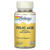 Solaray, Folic Acid, 470 mcg, 100 VegCaps - Supply Center USA