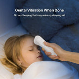 Ihealth No-Touch Forehead Thermometer, Infrared Digital Thermometer for Adults and Kids, Touchless Baby Thermometer, 3 Ultra-Sensitive Sensors, Large LED Digits, Quiet Vibration Feedback, Non Contact