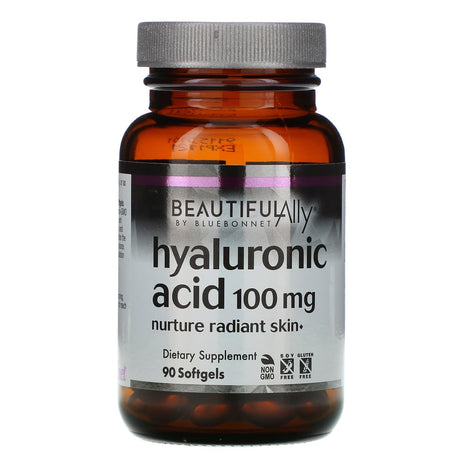 Bluebonnet Nutrition, Beautiful Ally, Hyaluronic Acid, 100 mg, 90 Softgels - Supply Center USA