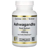 California Gold Nutrition, Ashwagandha, 450 mg, 180 Veggie Capsules - Supply Center USA