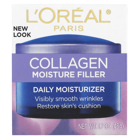 L'Oréal, Collagen Moisture Filler, Daily Moisturizer, 1.7 oz (48 g) - Supply Center USA