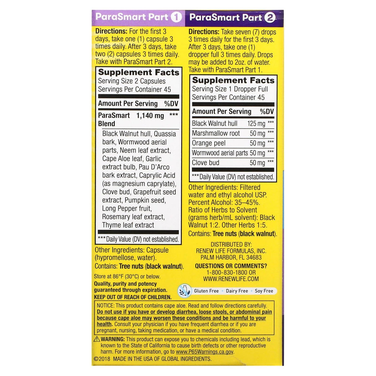 Renew Life, ParaSmart, 15-Day Targeted Cleanse, 2-Part - Supply Center USA