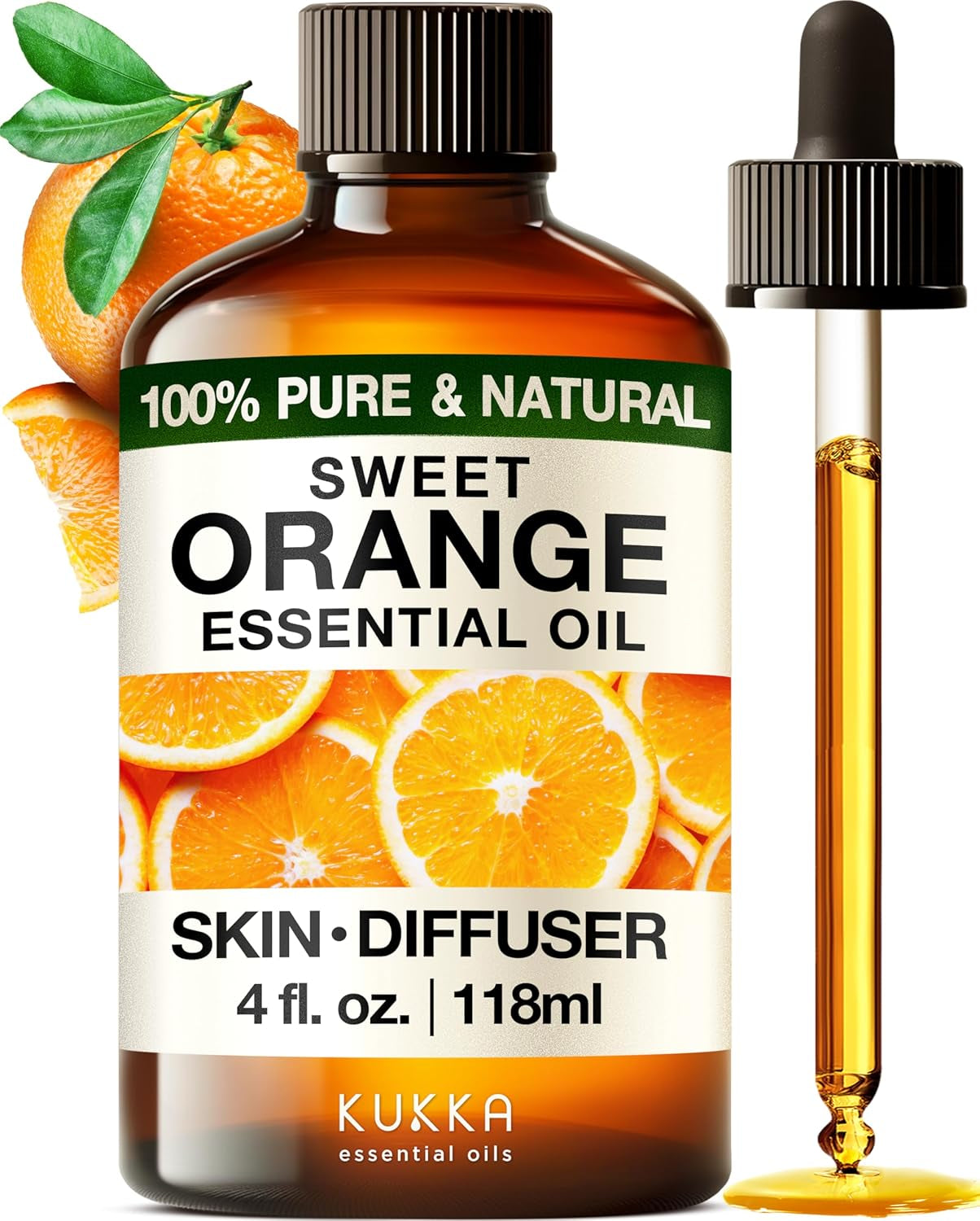 Kukka Tea Tree Oil for Skin, Healthy Hair & Toenails - Huge 4 Fl Oz - 100% Pure Natural Australian Tea Tree Essential Oil - Experience Therapeutic Melaleuca Oil for Scalp, Nails & Soap Making Scent