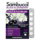 Sambucol, Black Elderberry, Cold & Flu Relief, 30 Tablets - Supply Center USA