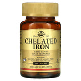 Solgar, Chelated Iron, 100 Tablets - Supply Center USA