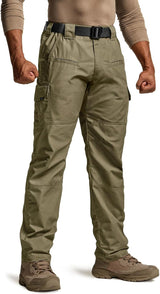 CQR Men'S Tactical Pants, Water Resistant Ripstop Cargo Pants, Lightweight EDC Work Hiking Pants, Outdoor Apparel