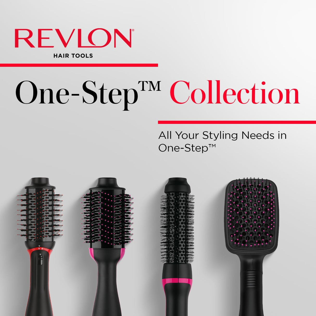 REVLON One Step Volumizer plus Hair Dryer and Styler | More Volume, Less Damage, and More Styling Control for Easy and Fast Salon-Style Blowouts, plus Travel Friendly (Black)