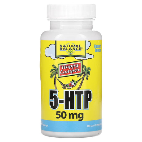 Natural Balance, Happy Camper, 5-HTP, 50 mg, 60 VegCaps - Supply Center USA