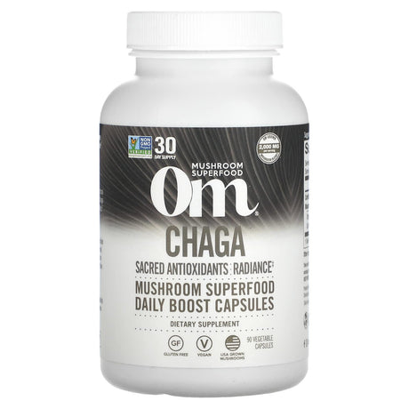 Om Mushrooms, Chaga, 667 mg, 90 Vegetable Capsules - Supply Center USA