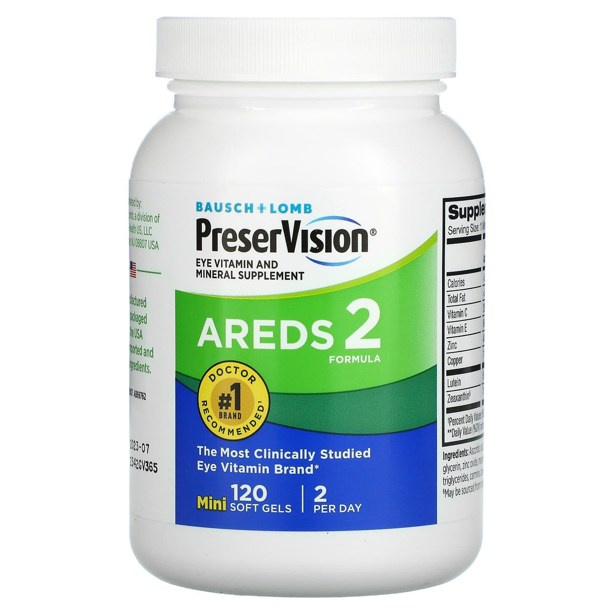 PreserVision, Eye Vitamin and Mineral Supplement, 120 Mini Soft Gels - Supply Center USA