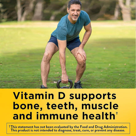 Nature Made Vitamin D3 K2, 5000 IU (125 Mcg) Vitamin D, Dietary Supplement for Bone, Teeth, Muscle and Immune Health Support, 30 Softgels, 30 Day Supply - Supply Center USA