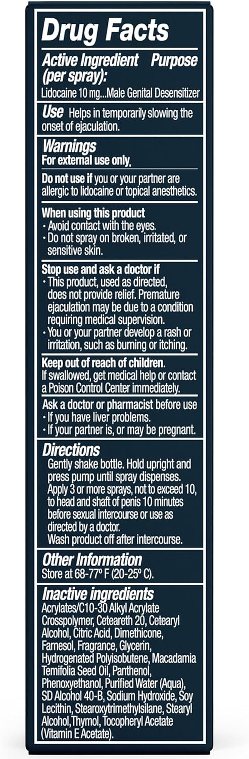 Promescent Desensitizing Delay Spray for Men Clinically Proven to Help You Last Longer in Bed - Better Maximized Sensation + Prolong Climax for Him, 2.6 Ml