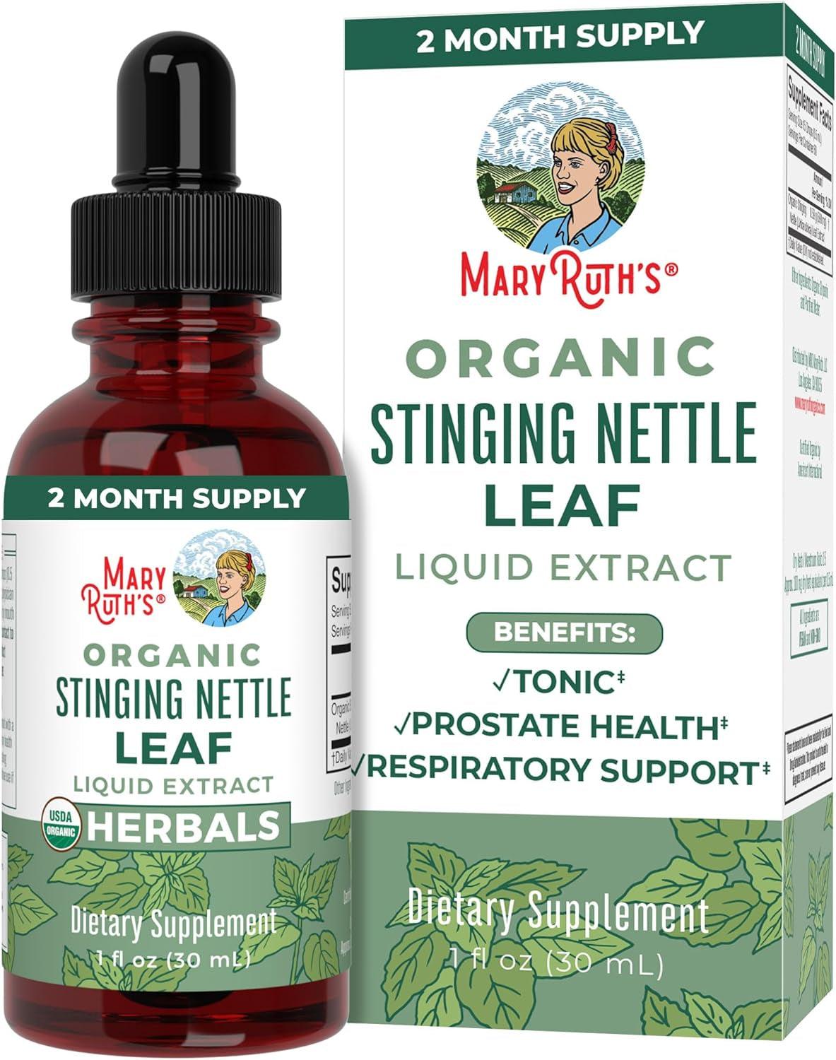 Maryruth Organics Stinging Nettle Leaf Extract | Detox Supplement Herbal Drops | USDA Organic | Vegan | Non-Gmo | Gluten Free | 1 Fluid Oz - Supply Center USA