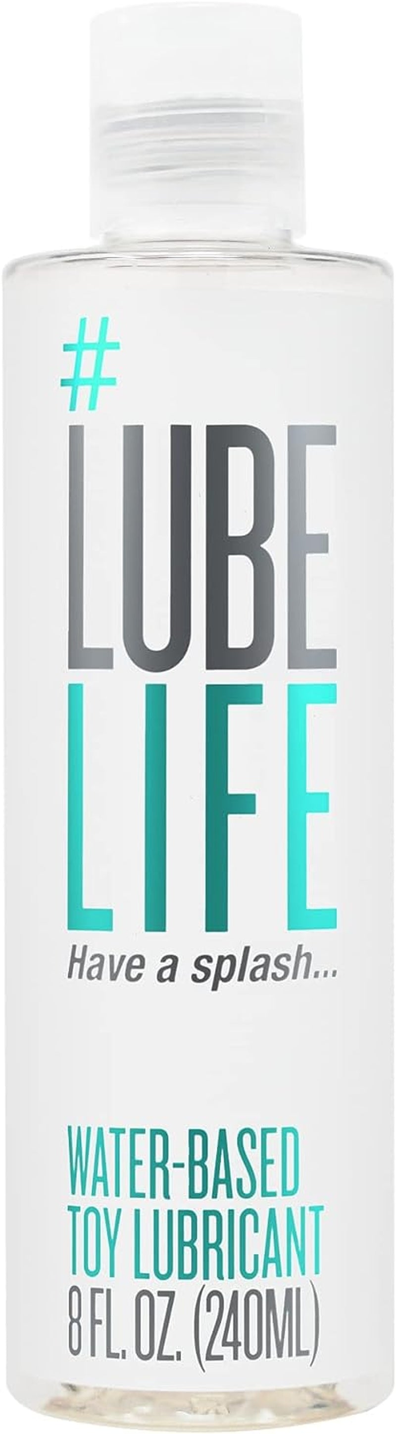 Lube Life Water-Based Toy Lubricant, Toy-Safe Lube for Men, Women and Couples, Non-Staining, 8 Fl Oz