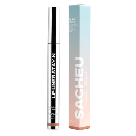 Sacheu Lip Liner Stay-N - Peel off Lip Liner Tattoo, Peel off Lip Stain, Long Lasting Lip Stain Peel Off, Infused with Hyaluronic Acid & Vitamin E, P-Inked - Supply Center USA