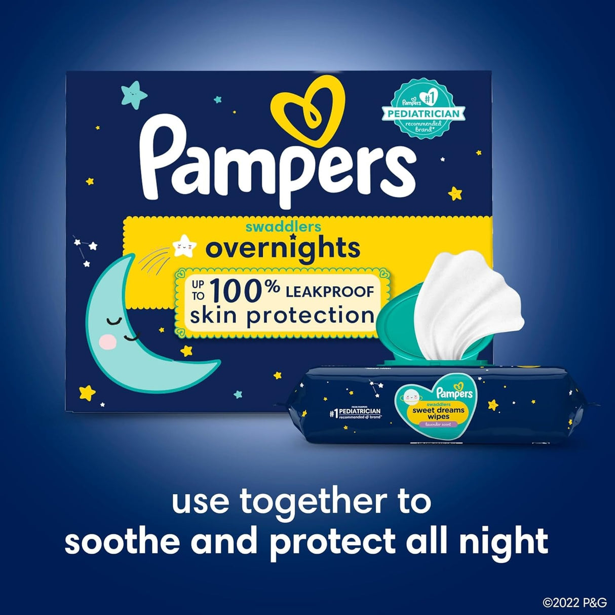 Pampers Swaddlers Overnights Diapers - Size 5, 88 Count, Disposable Baby Diapers, Night Time Skin Protection