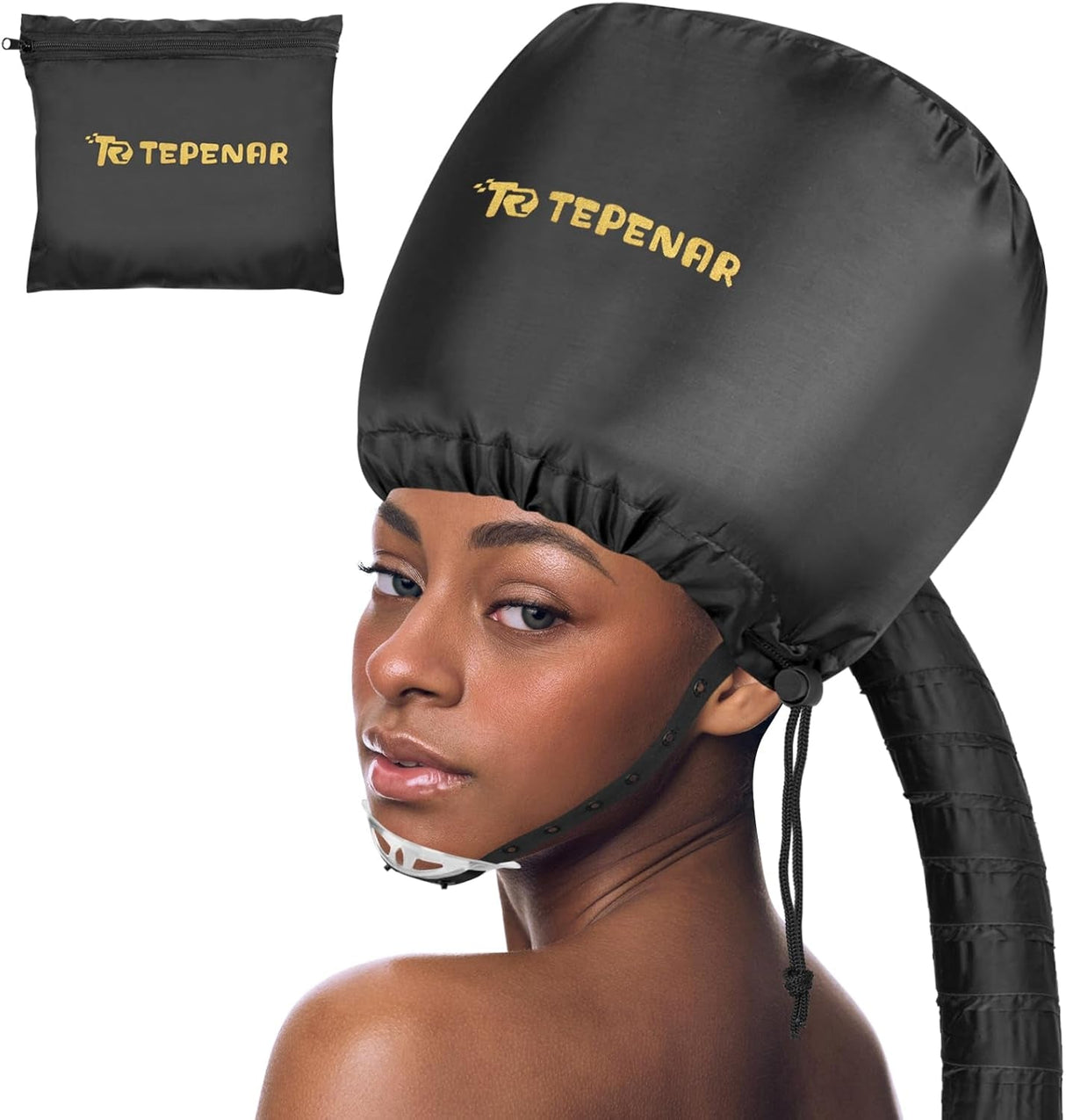 Bonnet Hair Dryer Attachment: Upgraded Extra Large Hooded Hair Dryer Adjustable Soft Blow Dryer Caps - Easy to Use for Natural Curly Textured Hair Care Styling Fast Drying