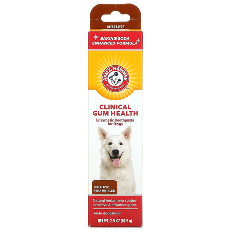 Arm & Hammer, Enzymatic Toothpaste For Dogs, Clinical Gum Health, Beef, 2.5 oz (67.5 g) - Supply Center USA