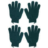 Beauty By Earth, Exfoliating Gloves, Medium Exfoliation, Green, 2 Pairs - Supply Center USA