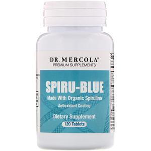 Dr. Mercola, Spiru-Blue, with Antioxidant Coating, 120 Tablets - Supply Center USA