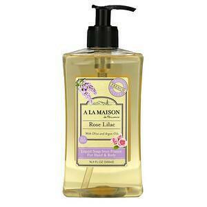 A La Maison de Provence, Liquid Soap For Hand & Body, Rose Lilac, 16.9 fl oz (500 ml) - Supply Center USA