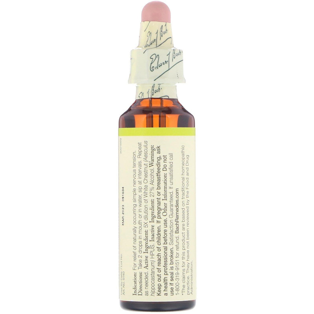 Bach, Original Flower Remedies, White Chestnut, 0.7 fl oz (20 ml) - HealthCentralUSA