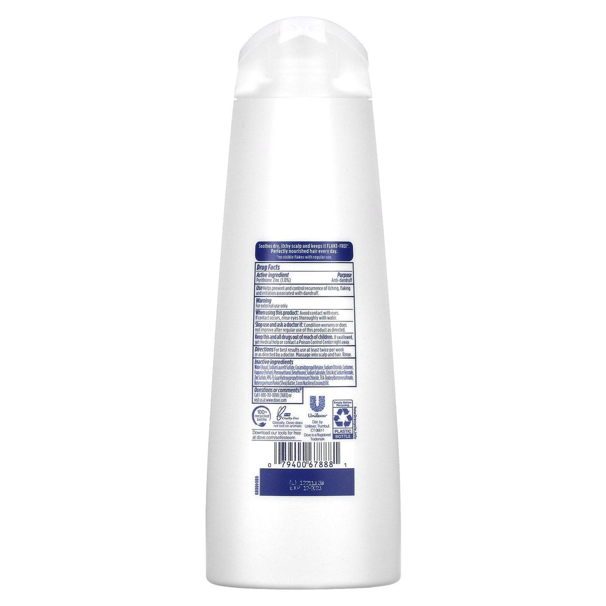 Dove, Dermacare Scalp, Anti-Dandruff Shampoo, Dryness & Itch Relief, 12 fl oz (355 ml) - Supply Center USA