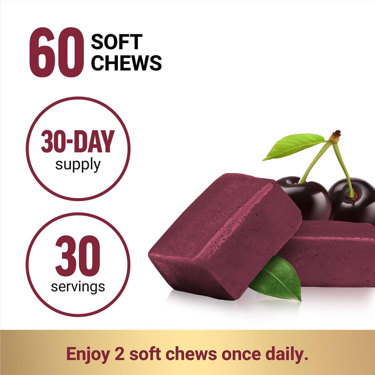 Force Factor, Total Beets® With CoQ10, Black Cherry, 60 Superfood Soft Chews - Supply Center USA