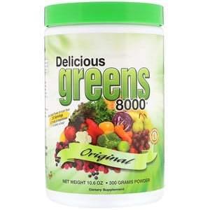 Greens World, Delicious Greens 8000, Original, 10.6 oz (300 g) Powder - Supply Center USA