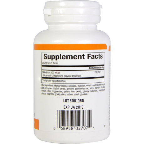 Natural Factors, SAMe, 200 mg, 30 Enteric Coated Tablets - Supply Center USA