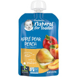 Gerber, Natural for Toddler, 12+ Months, Apple, Mango, Strawberry with Vitamin C, 3.5 oz (99 g) - Supply Center USA