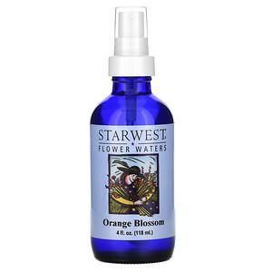 Starwest Botanicals, Flower Waters, Orange Blossom, 4 fl oz (118 ml) - HealthCentralUSA