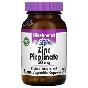 Bluebonnet Nutrition, Zinc Picolinate, 50 mg, 100 Vegetable Capsules - Supply Center USA